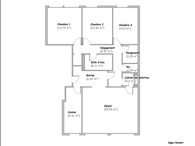 Appartement, 105 m²
