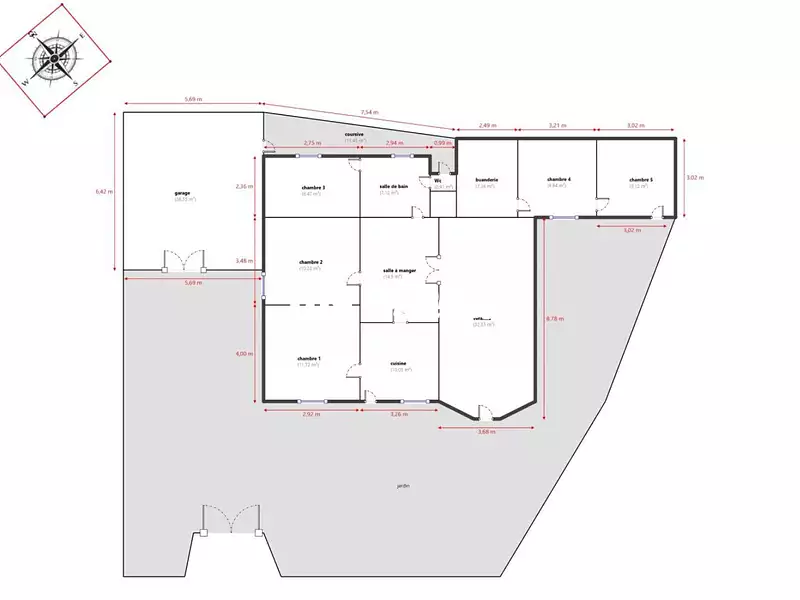 Maison, 119,74 m²