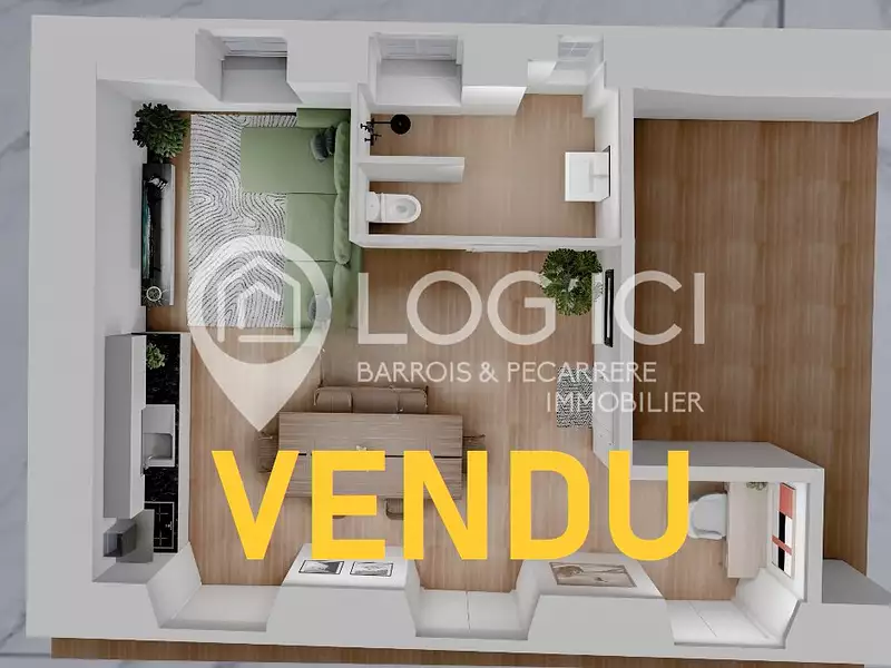 Appartement, 29 m²