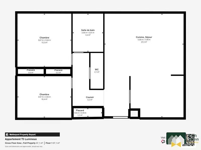 Appartement, 75,66 m²