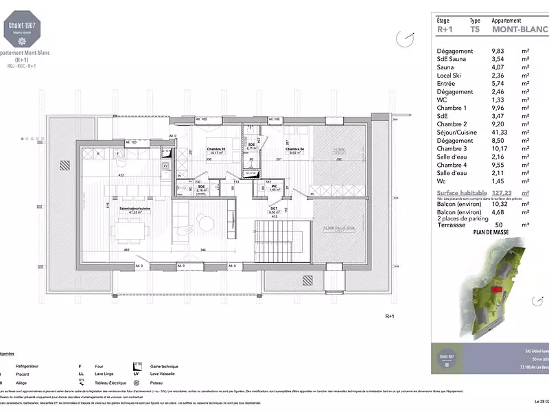 Appartement, 127 m²