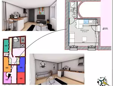 Appartement, 17 m²