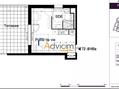 Appartement, 24 m²