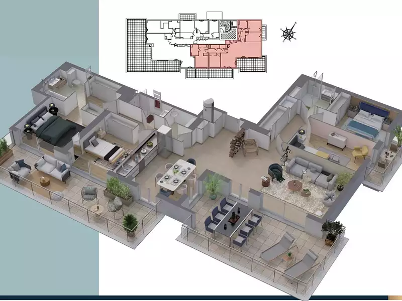 Appartement, 129,81 m²