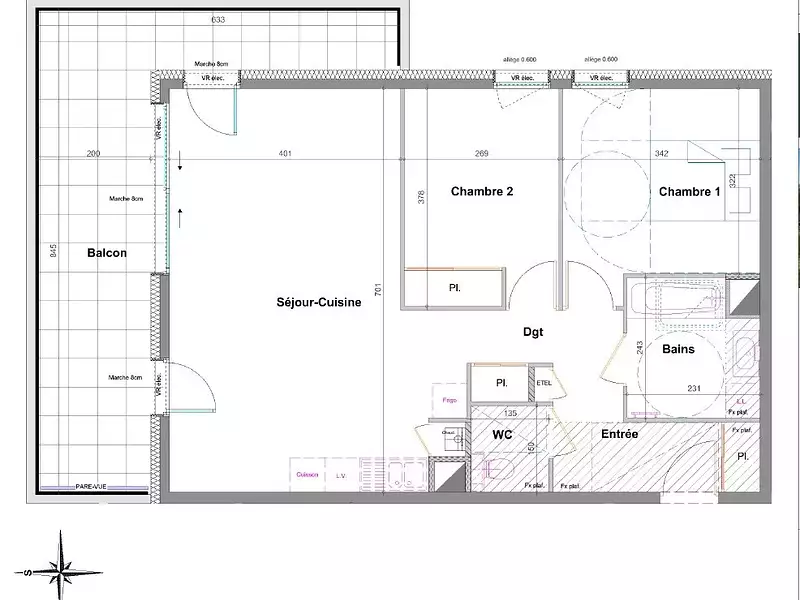 Appartement, 68,87 m²