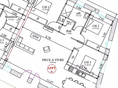 Appartement, 109 m²