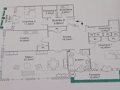 Appartement, 107 m²