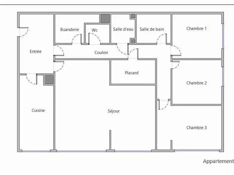 Appartement, 94,69 m²