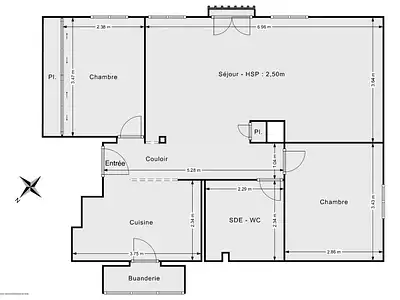 Appartement, 63 m²