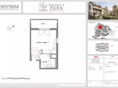 Appartement, 27,55 m²