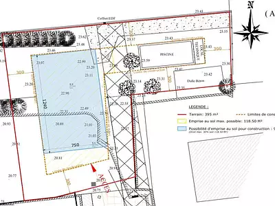 Terrain, 395 m²