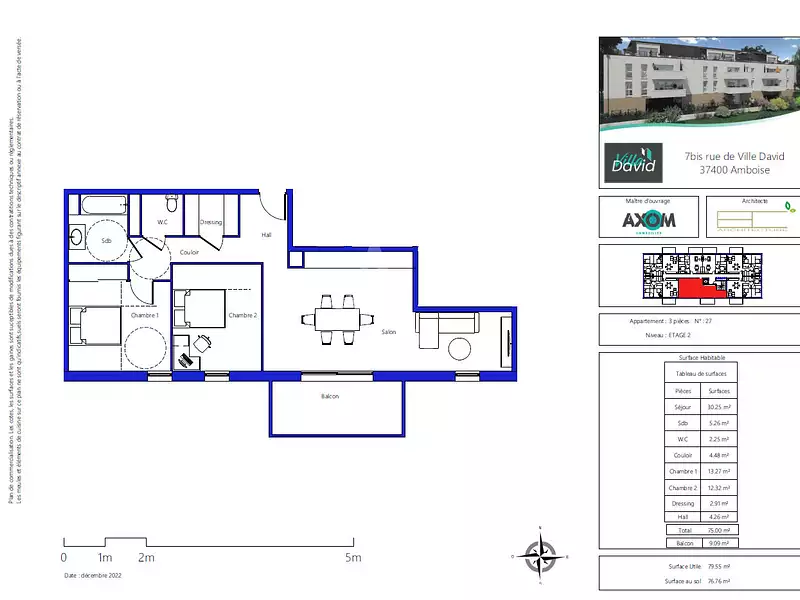 Appartement, 73,58 m²