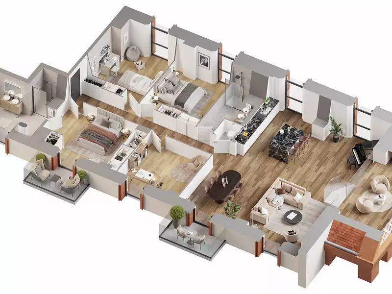 Appartement, 176,52 m²