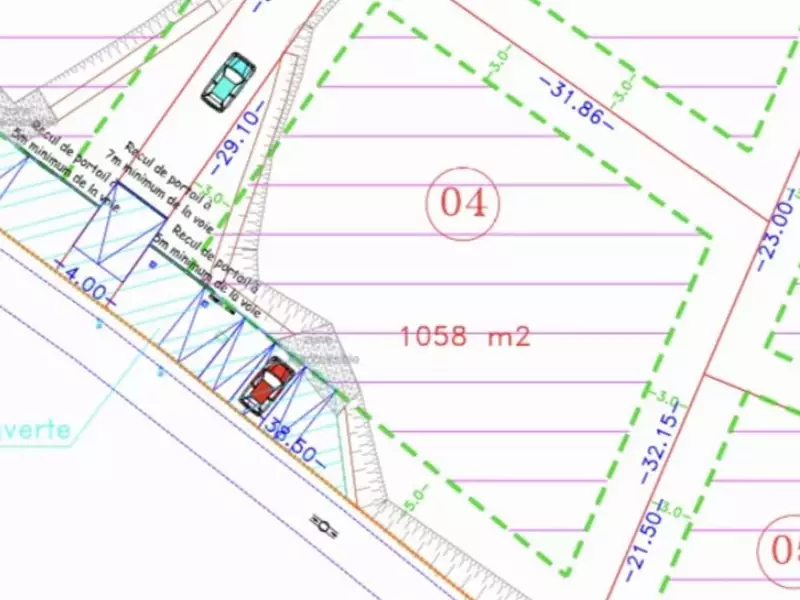 Terrain, 1 058 m²