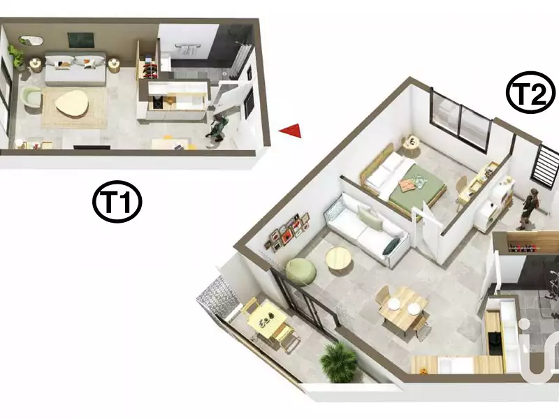 Appartement, 42 m²