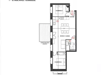 Appartement, 58,8 m²