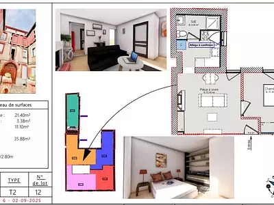 Appartement, 36 m²
