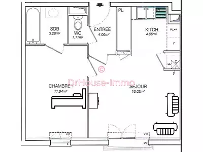 Appartement, 41 m²