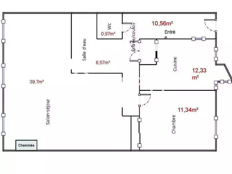 Appartement, 82 m²