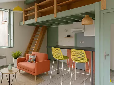 Appartement, 35,86 m²