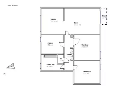 Appartement, 68 m²