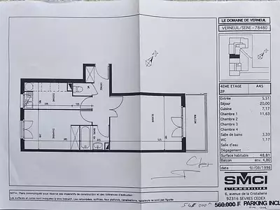Appartement, 48,81 m²