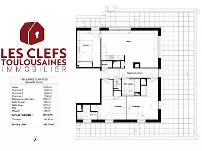 Appartement, 90 m²