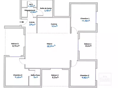 Appartement, 79,14 m²