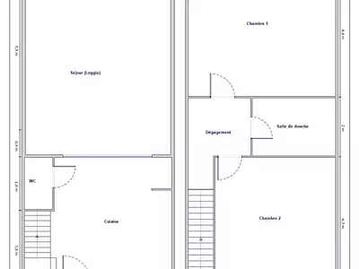 Appartement, 60 m²