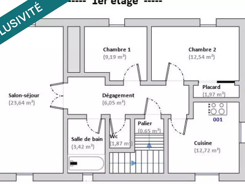 Maison, 77 m²