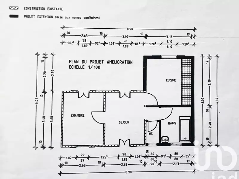 Maison, 55 m²