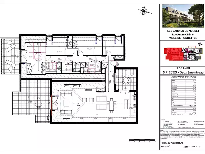 Appartement, 185,61 m²