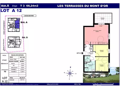 Appartement, 66,24 m²