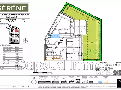 Appartement, 58,22 m²