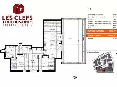 Appartement, 85 m²