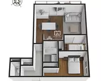 Appartement, 44,6 m²