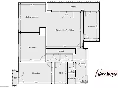 Appartement, 62 m²
