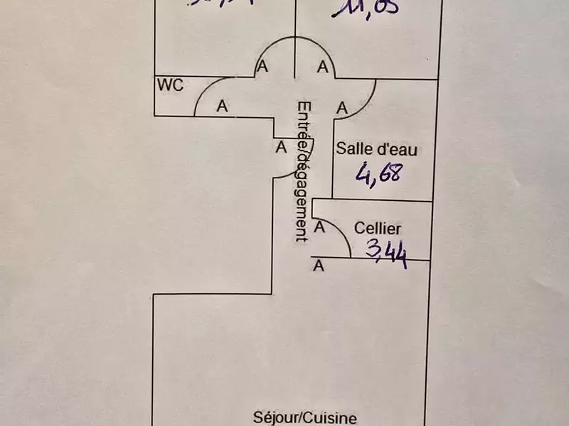 Appartement, 69,67 m²