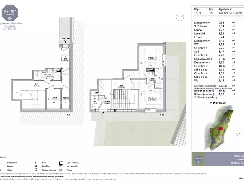 Appartement, 127 m²