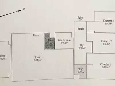 Appartement, 82 m²