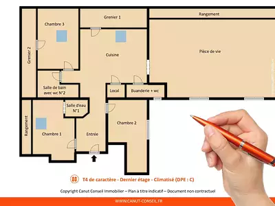 Appartement, 145 m²