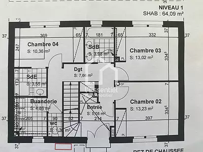 Appartement, 124,23 m²