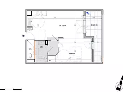 Appartement, 44 m²
