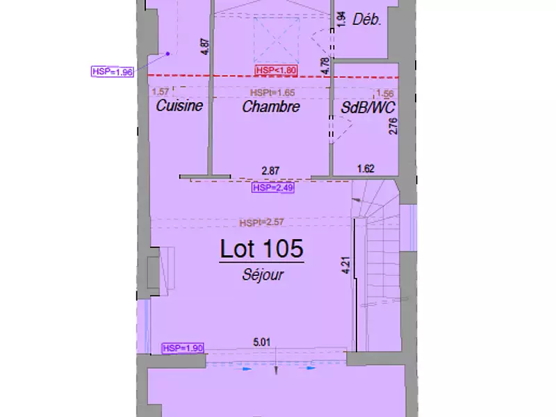 Appartement, 34 m²