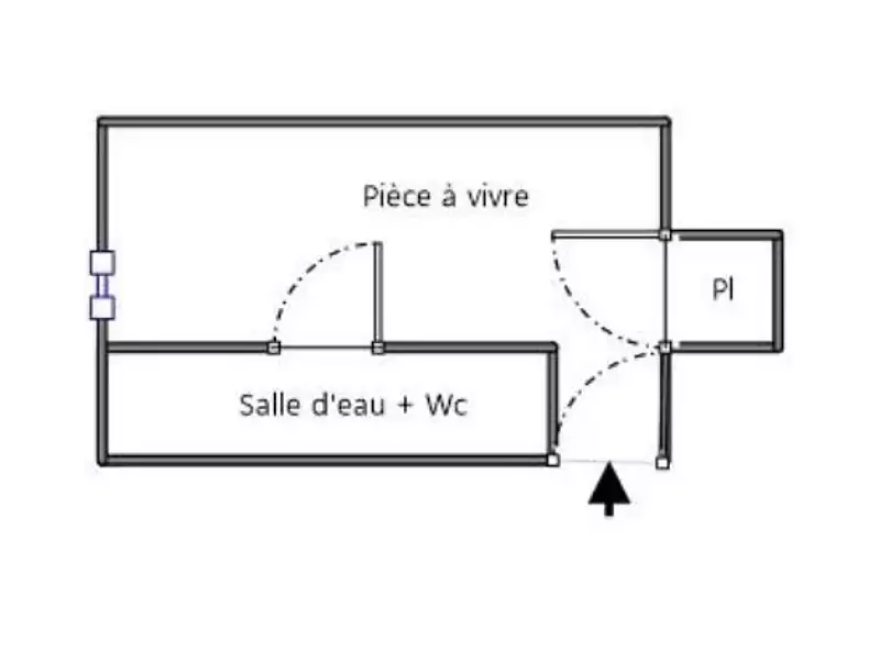 Appartement, 16 m²