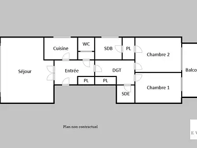 Appartement, 76 m²