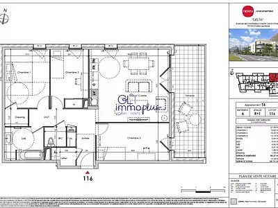 Appartement, 80 m²