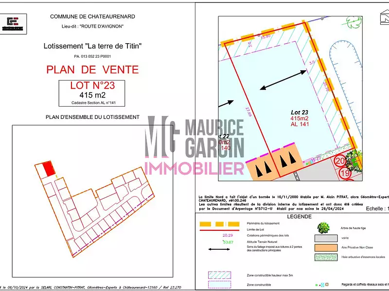 Terrain, 415 m²