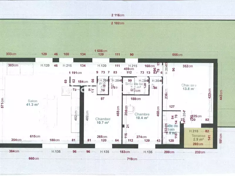 Appartement, 80,75 m²