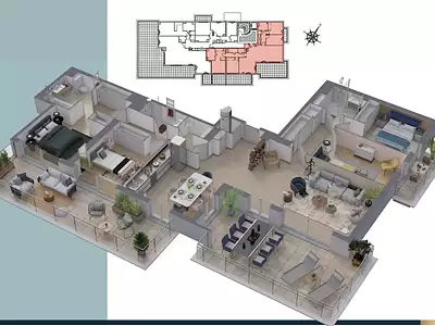 Appartement, 129,81 m²